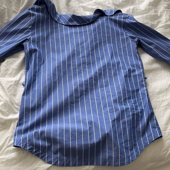 Stripe blue and white blouse - Picture 4 of 4